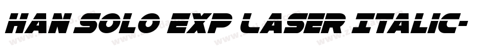 Han Solo Exp Laser Italic字体转换